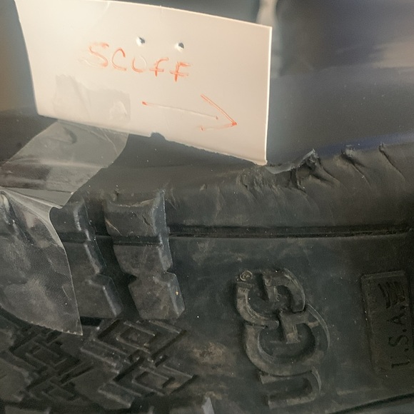 UGG Black Rubber Mid Calf Pull On Rain - Picture 7 of 8